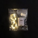 (2M, Putih Hangat) 1M/2M LED Lampu String Mikrokabel Tembaga Lampu Fairy untuk Pesta Putih